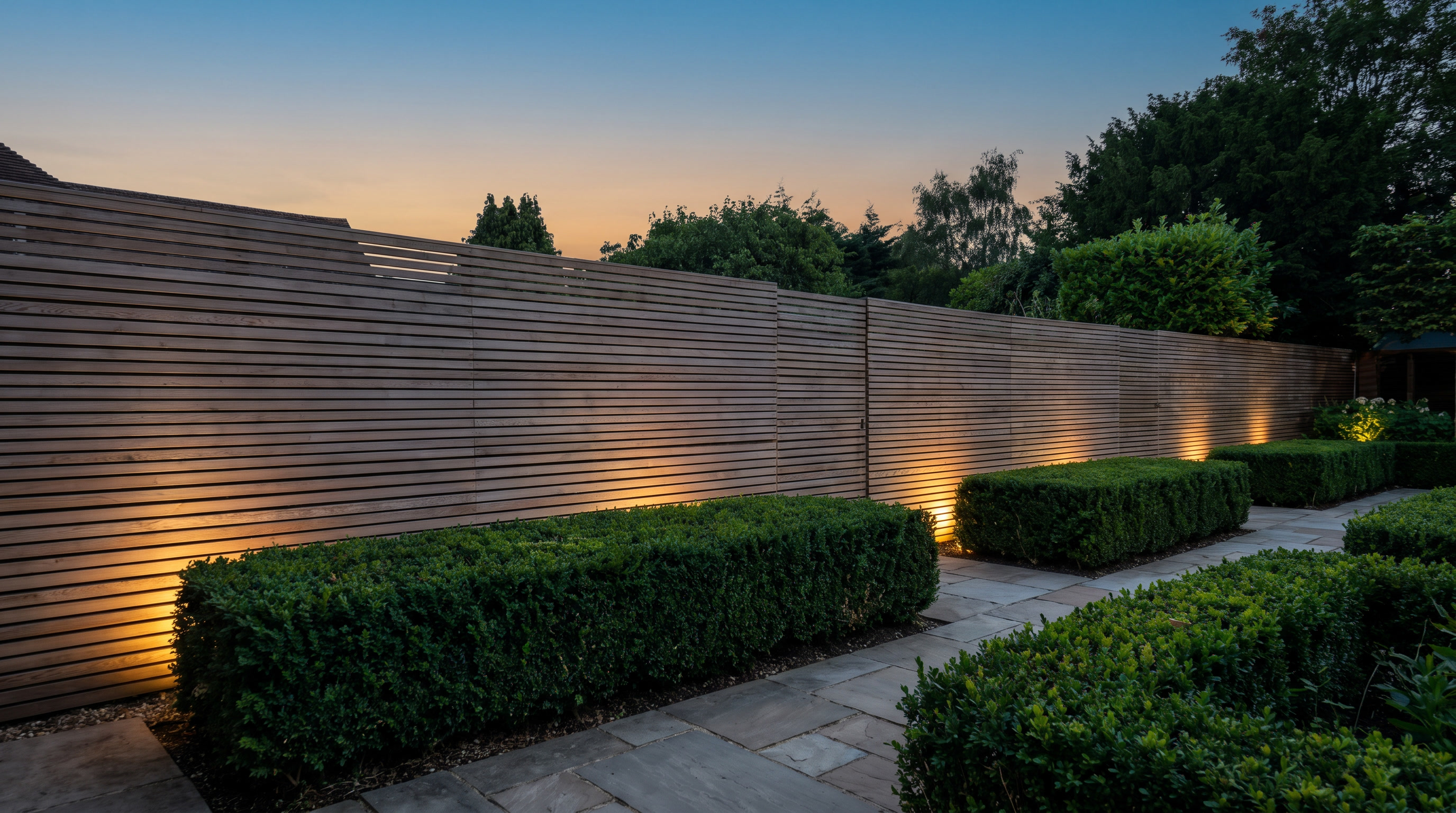 Light on the Harpenden, Hertfordshire fence