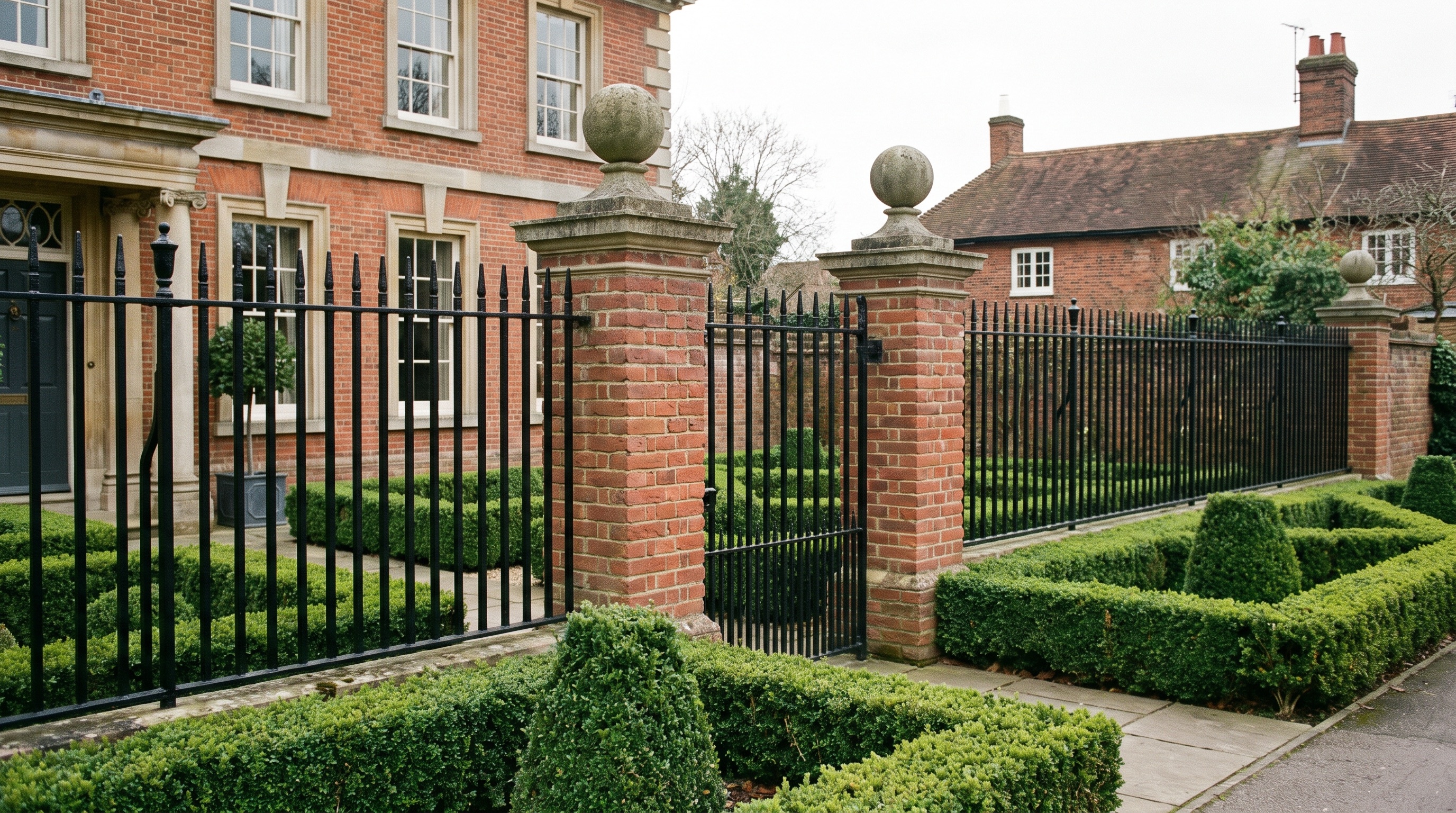 Railings in Hertford, Hertfordshire